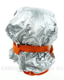 Emergency Escape eenmalig Gasmasker - zilver/oranje - NIEUW - origineel