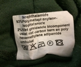 KLU Koninklijke Luchtmacht  UNDERSHIRT, FLYER'S brandwerend Hemd brandwerend Vlieger sage green - maat 8 - NIEUW - origineel