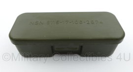 Defensie onderhoudsdoos voor pistool Glock 17 groen LEEG - 11,5 x 5 x 3 cm - nieuw in verpakking - origineel
