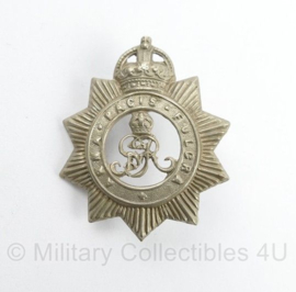 WO1 Britse North Somerset Yeomanry cap badge - King's crown - 4 x 3,5 cm - origineel