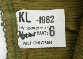 KL Nederlandse leger DAMES onderhemd 1982 - merk Martabel - maat 6 = Extra Large - nieuw in verpakking - origineel