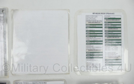 Defensie zakformaat Instructiekaarten set geplastificeerd - origineel