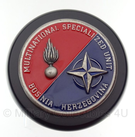 Wandbord Multinational Specialized Unit Bosnia Herzegovina - diameter 12 cm - origineel