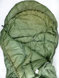 Snugpak  slaapzak groen met tas - buitenmaat 225 cm lang en breedte 75 cm - origineel