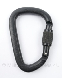 Petzl Karabijnhaak William zwart screw lock - 12 x 8 cm - gebruikt - origineel
