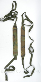 Rugzak draagbanden voor zijtassen woodland camo PAAR - gebruikt - origineel