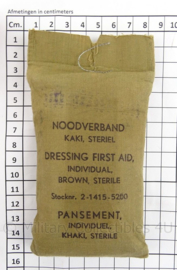 MVO Noodverband pakje - jaren 50 - 8 x 15 cm - origineel