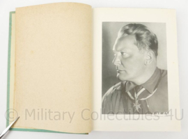 WO2 1938 Duits NSDAP boek "Wir Deutsche in der Welt" - 15 x 2 x 21,5 cm - origineel