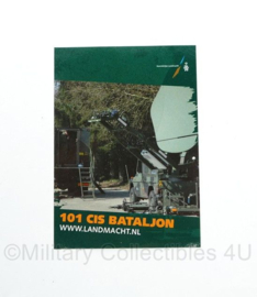 Landmacht verbindingsdienst 101 CIS Bataljon sticker - origineel