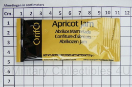 Orifo rantsoen Abrikozen jam - inhoud 20 gram -  BBE 28-02-2027