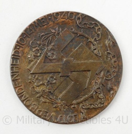 WO2 NSB-penning "Lotsverbondenheid 10-14 mei 1940" - diameter 4 cm - origineel