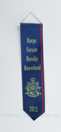 KMARNS Korps Forum Rondje Bouwland 2013 vaantje - 24 x 5 cm - origineel