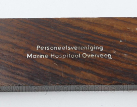 KM Koninklijke Marine flesopener Personeelsvereniging Marine Hospitaal Overveen - Stainless Steel - 18 x 4 x 1 cm - gebruikt - origineel