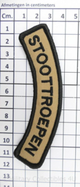 KL Stoottroepen straatnaam met klittenband - 12 x 4 cm