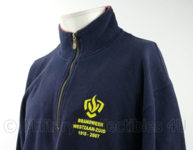 Brandweer Westzaan-Zuid trui met hoge kraag en rits - maat XL - origineel