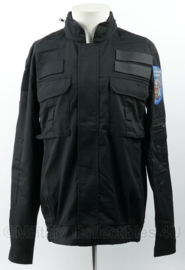 Zwart Tactical Jacket van de politie - klittenband op borst en rug - meerdere maten - nieuw - origineel