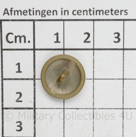 Vintage knoop met G en kroon en krans - Per stuk - diameter 1½ cm - origineel