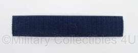 KLu Luchtmacht Beveiliging naamlint - donkerblauw - met klittenband - afmeting 3 x 15 cm - origineel
