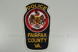 Fairfax County VA Police patch - witte rand - origineel