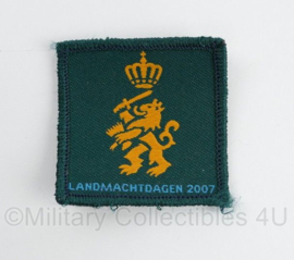 Defensie Landmachtdagen 2007 borstembleem - met klittenband - 5 x 5 cm - origineel