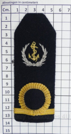 Korps Mariniers StafAdjudant epauletten niv. 2 zeldzaam - 13,5 x 5 cm - origineel