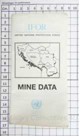 IFOR Protection Force Mine Data VN UN boekje - origineel