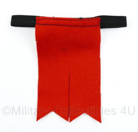 ROYAL REGIMENT OF SCOTLAND SCARLET garter flashes (1 kant) - origineel