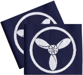 PAIR Royal Air Force Blue Rank Slides/Epaulettes (Senior Aircraftman - Technician) - origineel