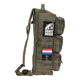 MOLLE velcro strap hook + loop 4 stuks - Groen of Zwart - nieuw gemaakt