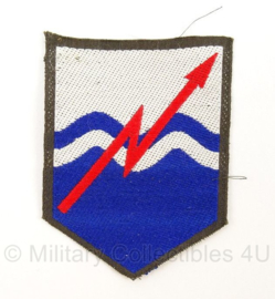 KL Landmacht DT 1963-2000 arm embleem Commando Verbindingen - gevouwen - afmeting 5 x 8 cm - origineel