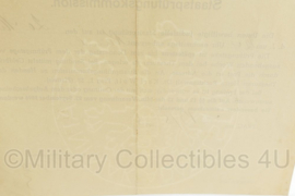 WO2 Duits Staatsprufungskommission oproepformulier 1935 - 20,5 x 17 cm - origineel