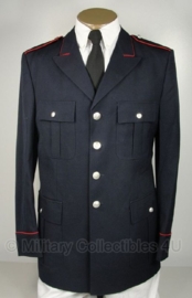 Donkerblauwe Italiaans Carabinieri politie uniform jas - rode bies - maat 46 (=small) - origineel