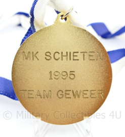 Marine MK schieten 1995 team geweer - Zr Ms Prins van Oranje 1841 - diameter 5 cm - origineel