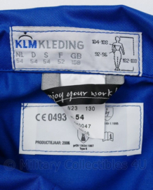 KLU Koninklijke Luchtmacht KLM kleding brandwerende overall Nomex - blauw - maat 54 - NIEUW - origineel
