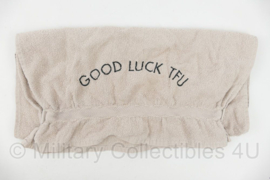 KL Handdoek "Good Luck" TFU  Task Force Uruzgan - gebruikt - 90 x 45 cm - origineel
