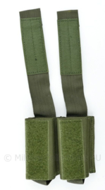 Defensie en Korps Mariniers en US Army groene Molle pouch double magazin Pistol - 14,5 x 11,5 x 4 cm - nieuw - origineel