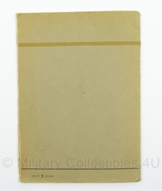 Reglement voor de Militaire Ambtenaren van de KL en de KLu nr. VS 2-1498 - 1959 - afmeting 16 x 22 cm - origineel