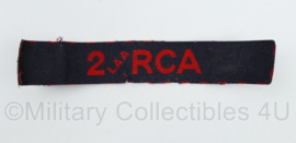 WO2 Canadese 2 LAA RCA shoulder title - 14 x 2,5 cm - origineel