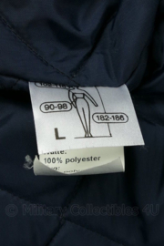 Donkerblauwe Brandweer parka - maat Large - licht gedragen - origineel