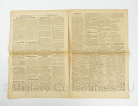 WO2 Duitse krant Tageszeitung nr. 202 30 augustus 1943 - 47 x 32 cm - origineel