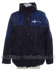 Politie regenjas - Nederlands - origineel - donkerblauw/zwart - maat Medium