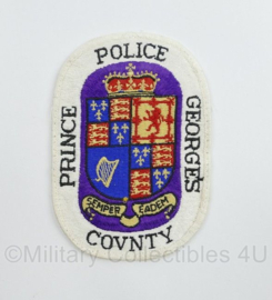 Embleem Prince Georges Couty Police  - 12 x 8,5 cm - origineel