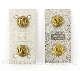 Italiaanse Carabinieri Apunto kraagspiegels - 6 x 3 cm - origineel