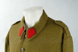 WO2 Belgische leger 9e linie regiment field jacket met muts - 4 dienstjaren rang Korporaal - maat Extra Large - replica