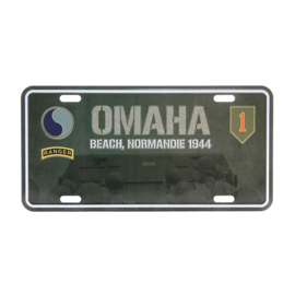 Nummerplaat Omaha Beach Normandie 1944