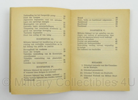MVO voorschrift het Verlenen van Militaire Bijstand nr. 1580 - 1946 - afmeting 12 x 17 cm - origineel