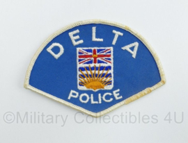 Canadese  Politie Department embleem Delta Police patch - 11 x 8 cm - origineel