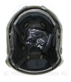 MICH FAST helm met rails en bril DSI Helm - Wolfgrey - nieuw gemaakt
