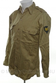 US Army Enlisted Khaki Shirt - Specialist - size XS - origineel Vietnam oorlog