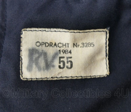 Nederlandse overgangsmodel  Korps Rijkspolitie naar Regiopolitie jas met bontkraag - maat 55 = L / XL - origineel